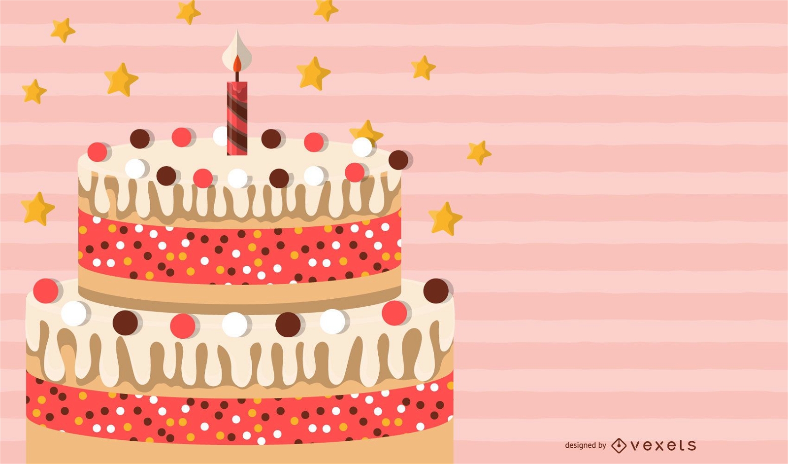 Cake Card background Vector