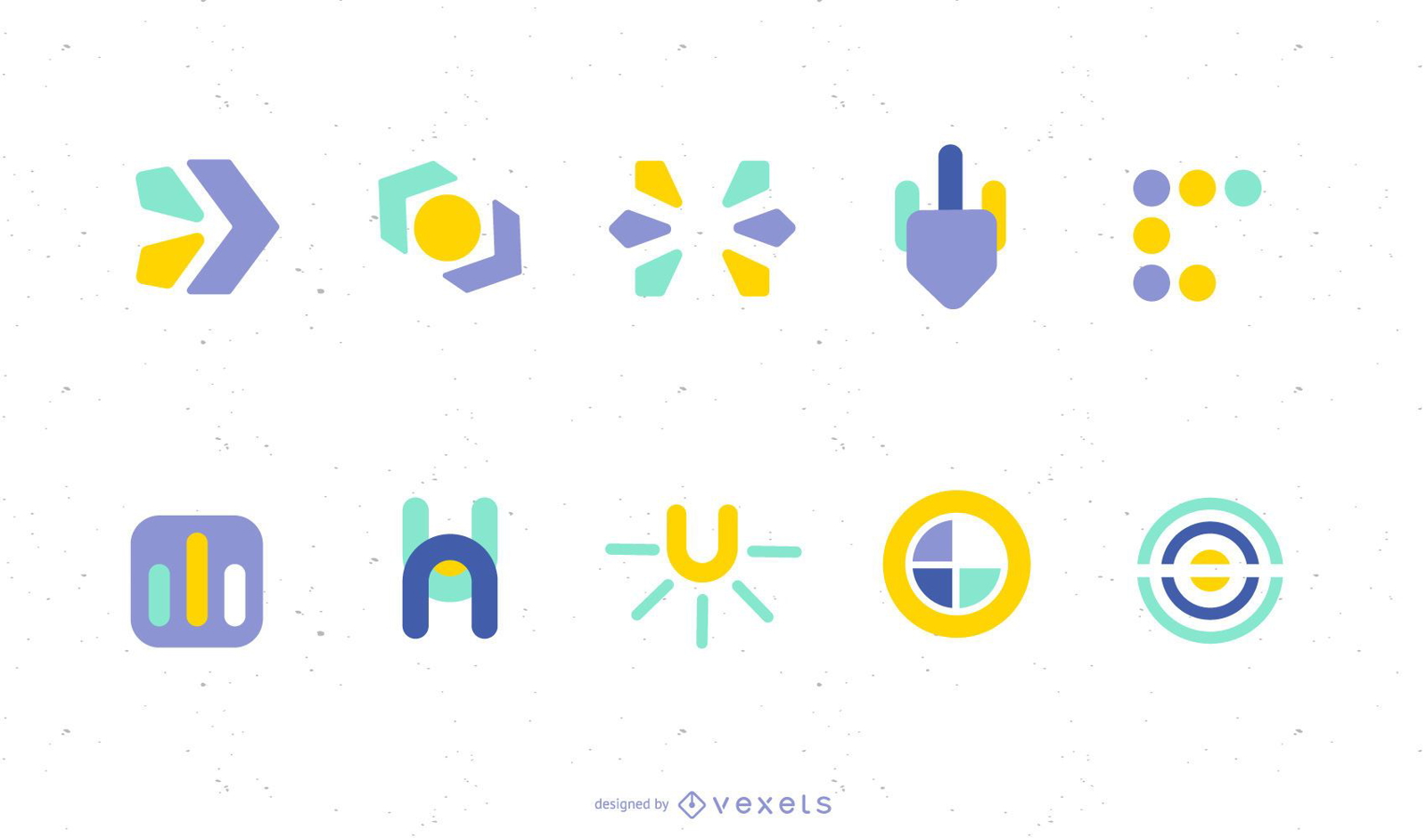 Elementos do logotipo do vetor