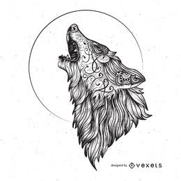 Angry wolf gráficos vectoriales Angry wolf gráficos vectoriales