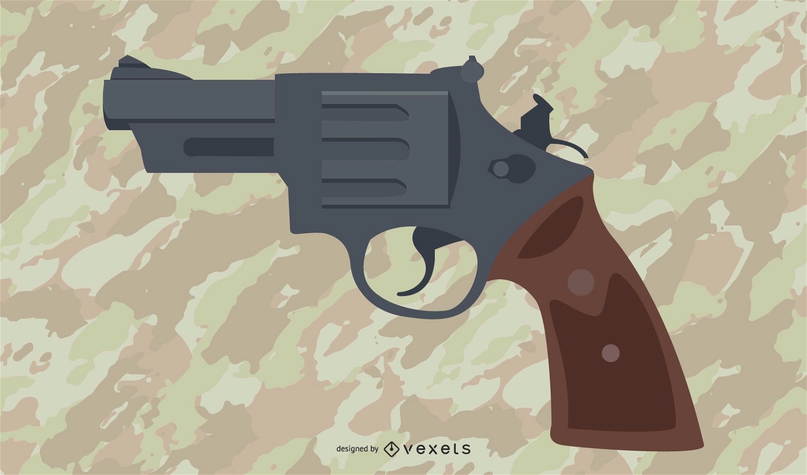 .38 Handgun Illustration 