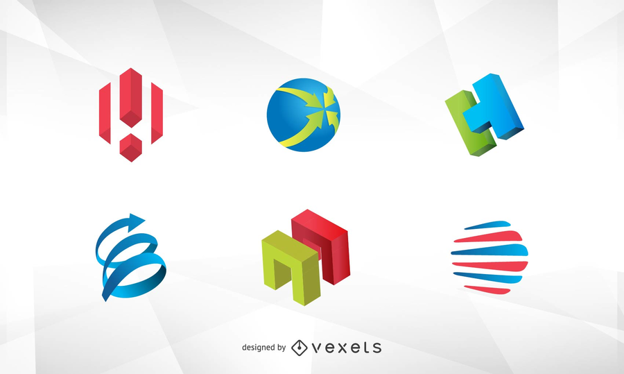 Logo 3D gratis Vector Logo 3D gratis Vector