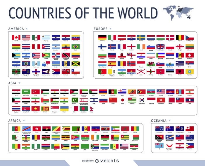 World Flags Vector - Vector Download