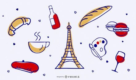 Gráficos vectoriales gratuitos sobre París