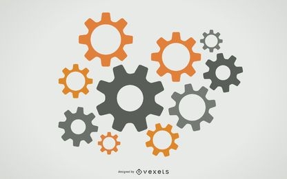Free Vector Gears Graphic