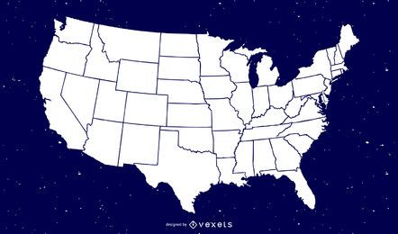 Vector libre del mapa de América