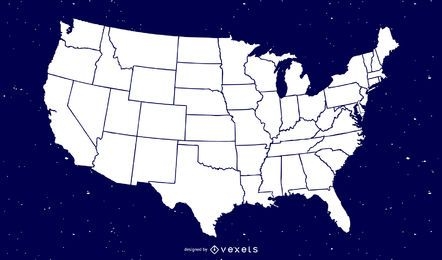 Vetor de mapas grátis da América