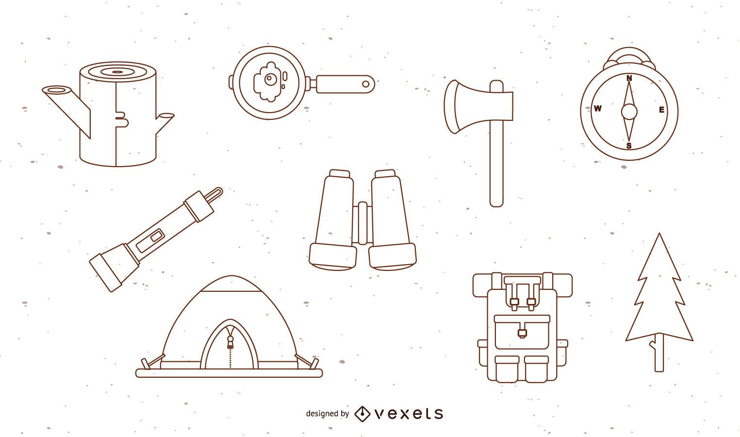 Free Vector Camping Set