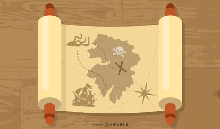 Vetor de mapa de mitologia antiga grátis Vetor de mapa de mitologia antiga grátis