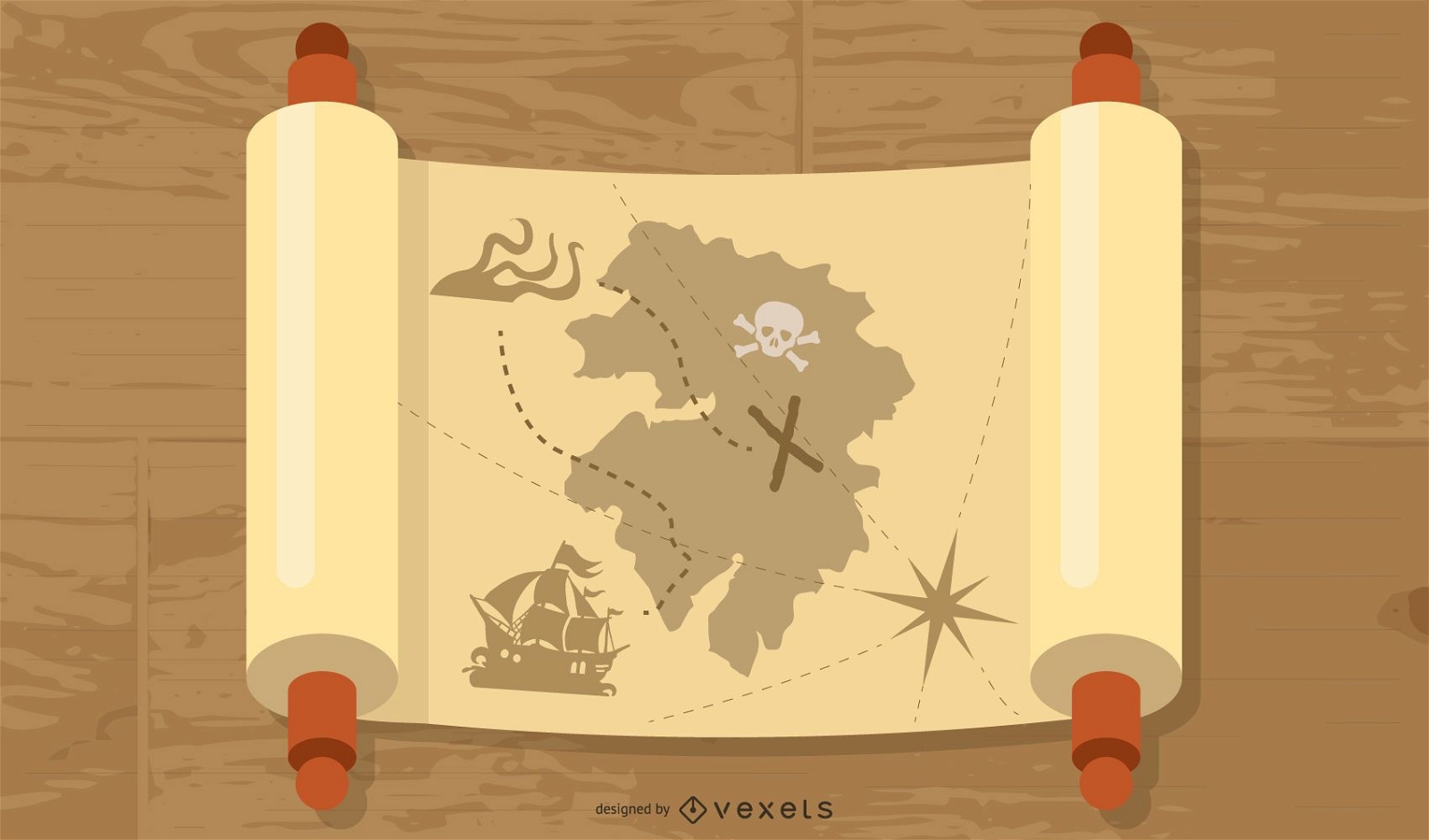 Vetor gratuito de mapas de mitologia antiga