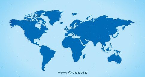 Mapa do mundo simples de vetor livre Mapa do mundo simples de vetor livre