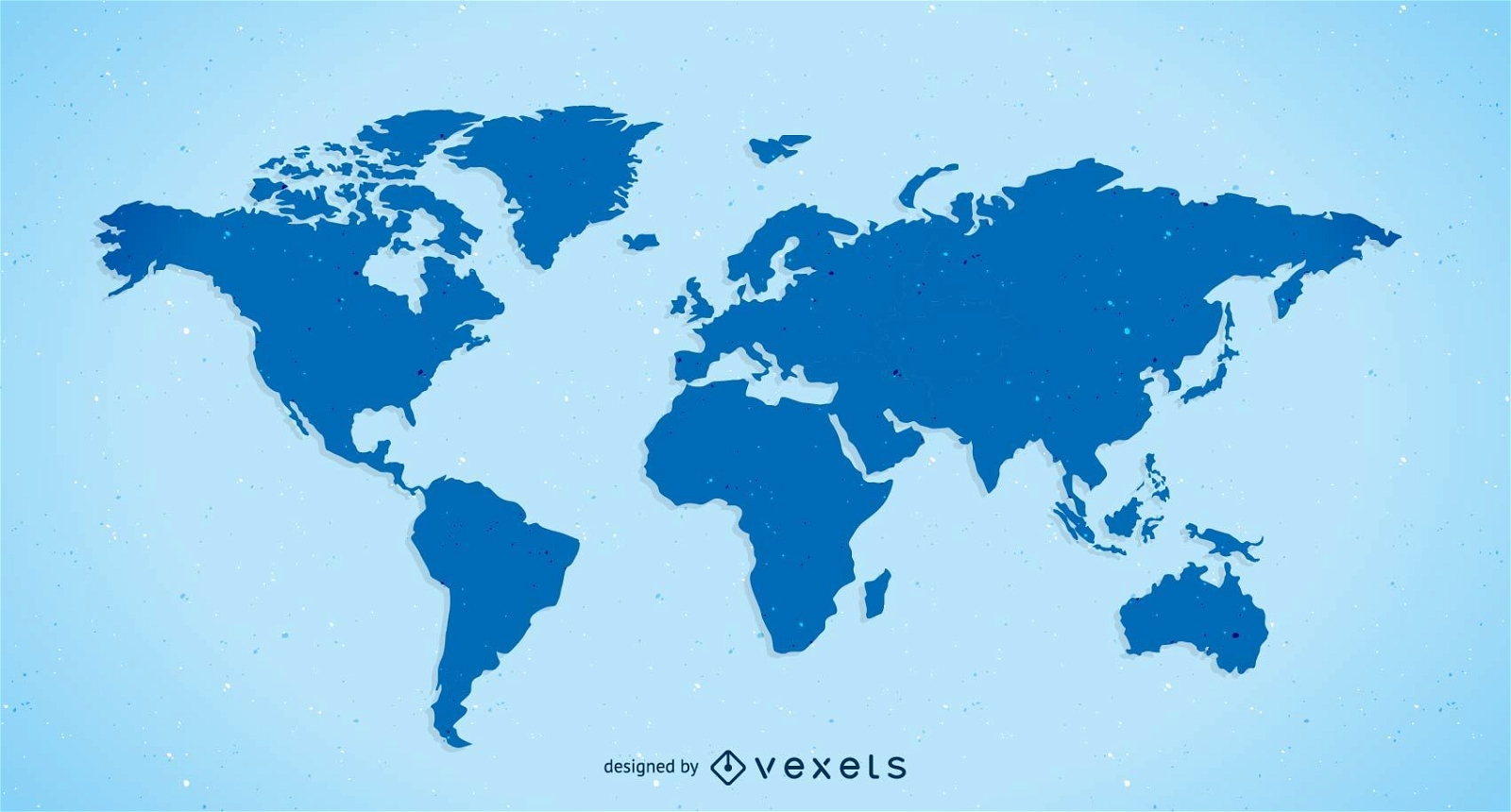 Vector libre mapa del mundo llano