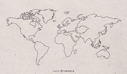 Free World Continental Vector Map Free World Continental Vector Map