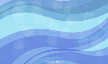 Color Waves Design Abstract Vector Graphic
