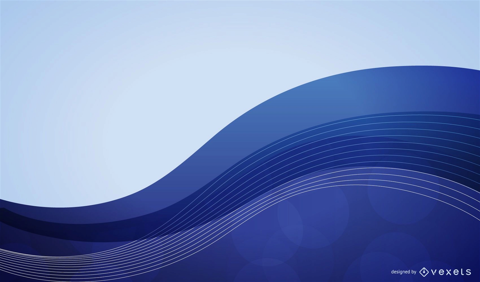 Blue Wave Abstract Background Vector