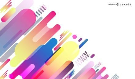 Vector Abstract Design Colorful Background Graphic