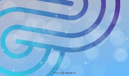 Ilustración de Vector de fondo de curvas abstractas
