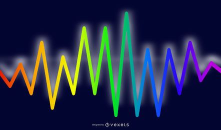 Fundo desfocado do efeito de luz Neon Spectrum Light Fundo desfocado do efeito de luz Neon Spectrum Light
