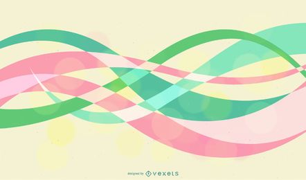 Fundo Abstrato com Rosa Verde Azul