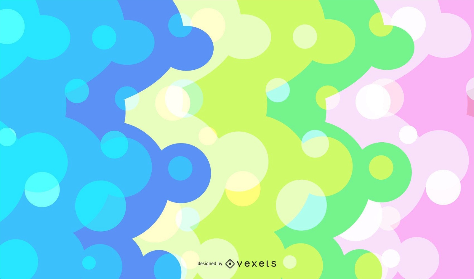 Abstract Colorful Dots Backgrond Vector Graphic