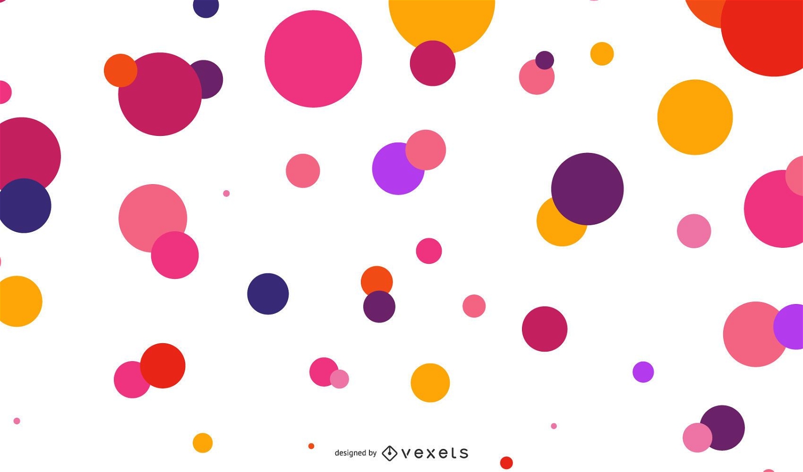 Vector Abstract Circles Background