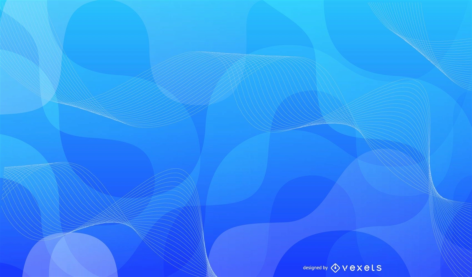 Abstrakte blaue Hintergrund-Vektorgrafik 2