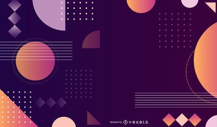 Abstrakte bunte Hintergrund-Vektorgrafik-Grafik