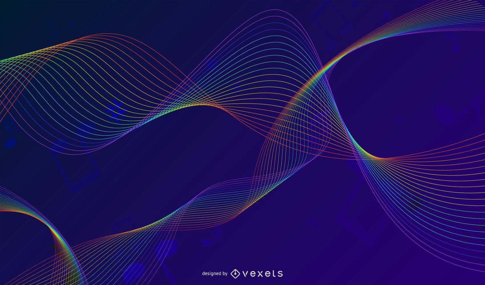 Abstract Colorful Music Background Vector Illustration