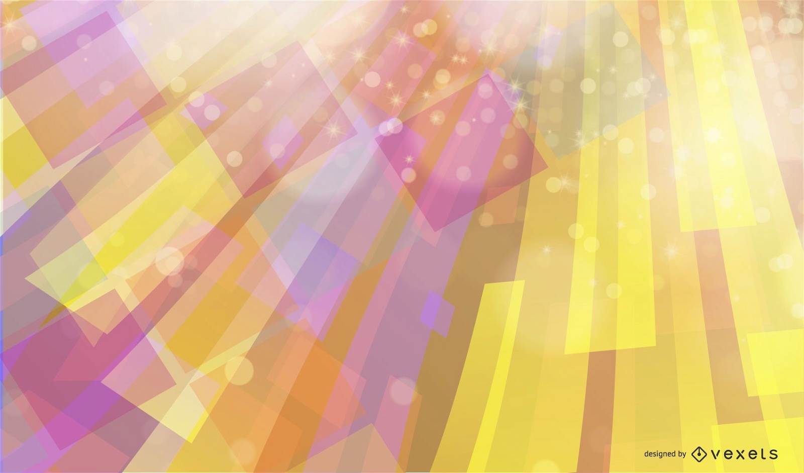 Abstract Color Background with squares and glitter