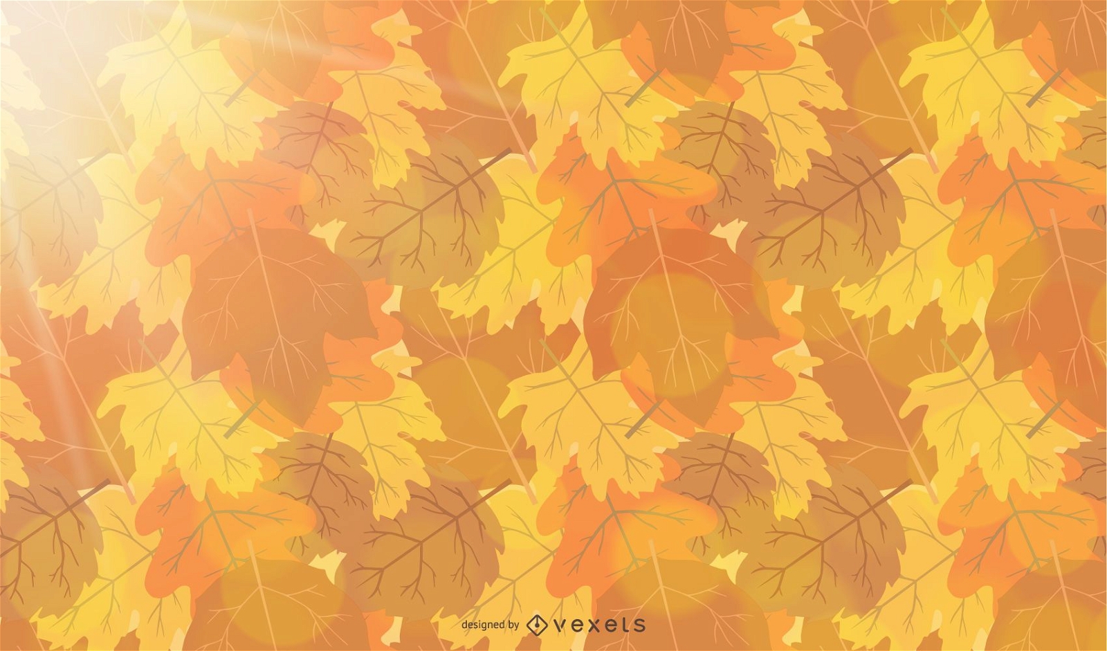 Abstract Autumn Sunshine Background