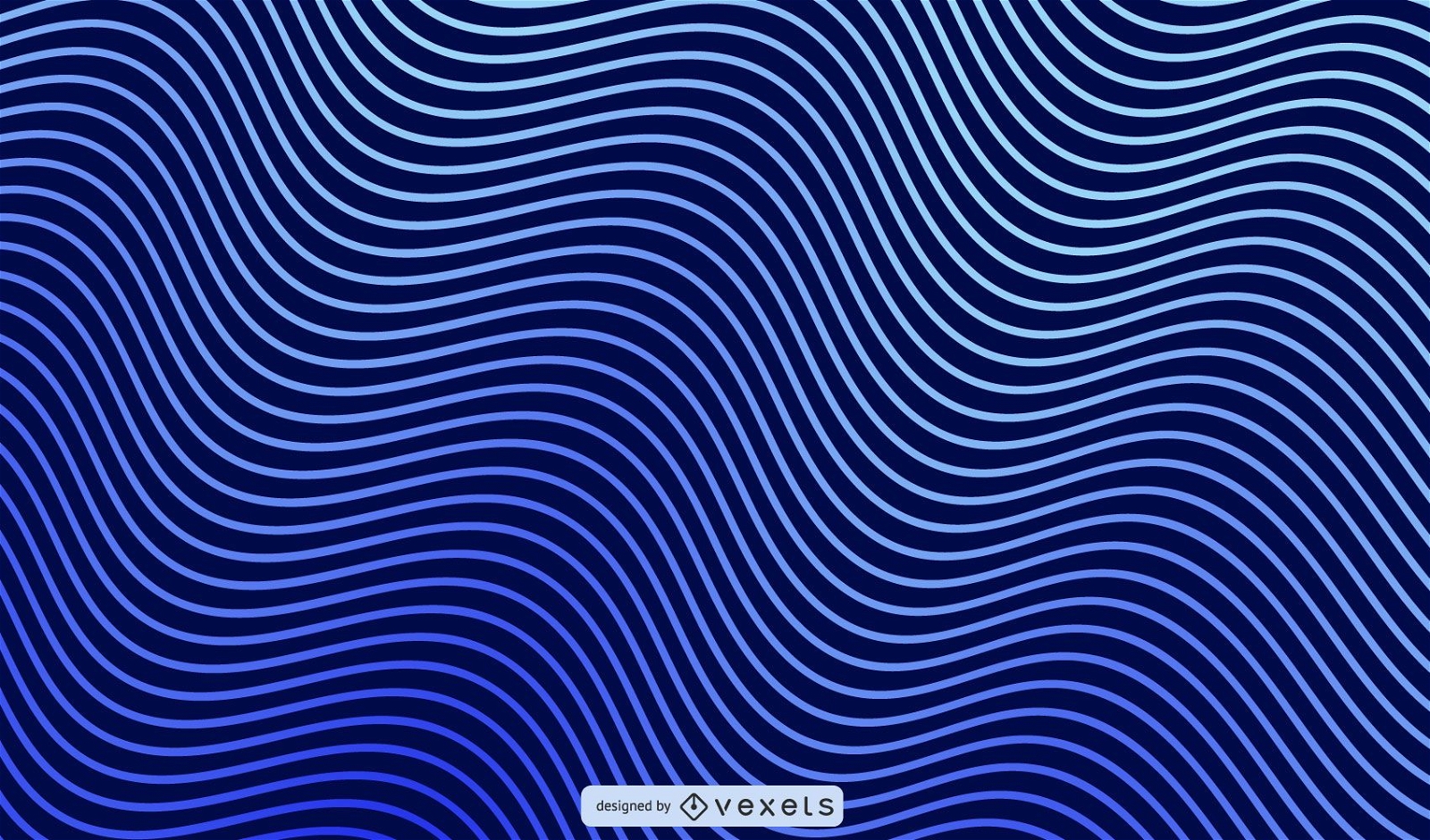 Fondo abstracto del vector de las ondas azules