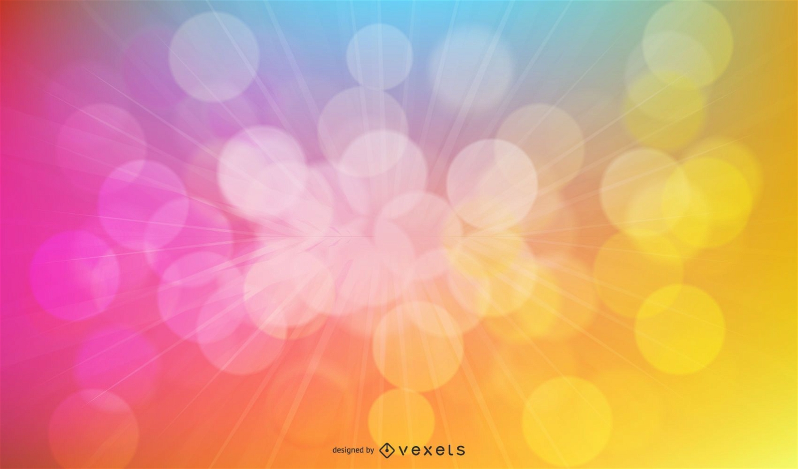 Abstract Burst Lights Background Vector Graphic