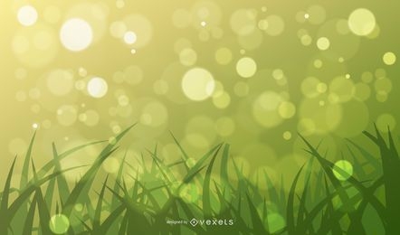 Abstract Green Bokeh Background Vector Graphic