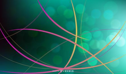 Abstract Colorful Wave Line Background