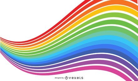 Gráfico de vetor de fundo abstrato de cores do arco-íris