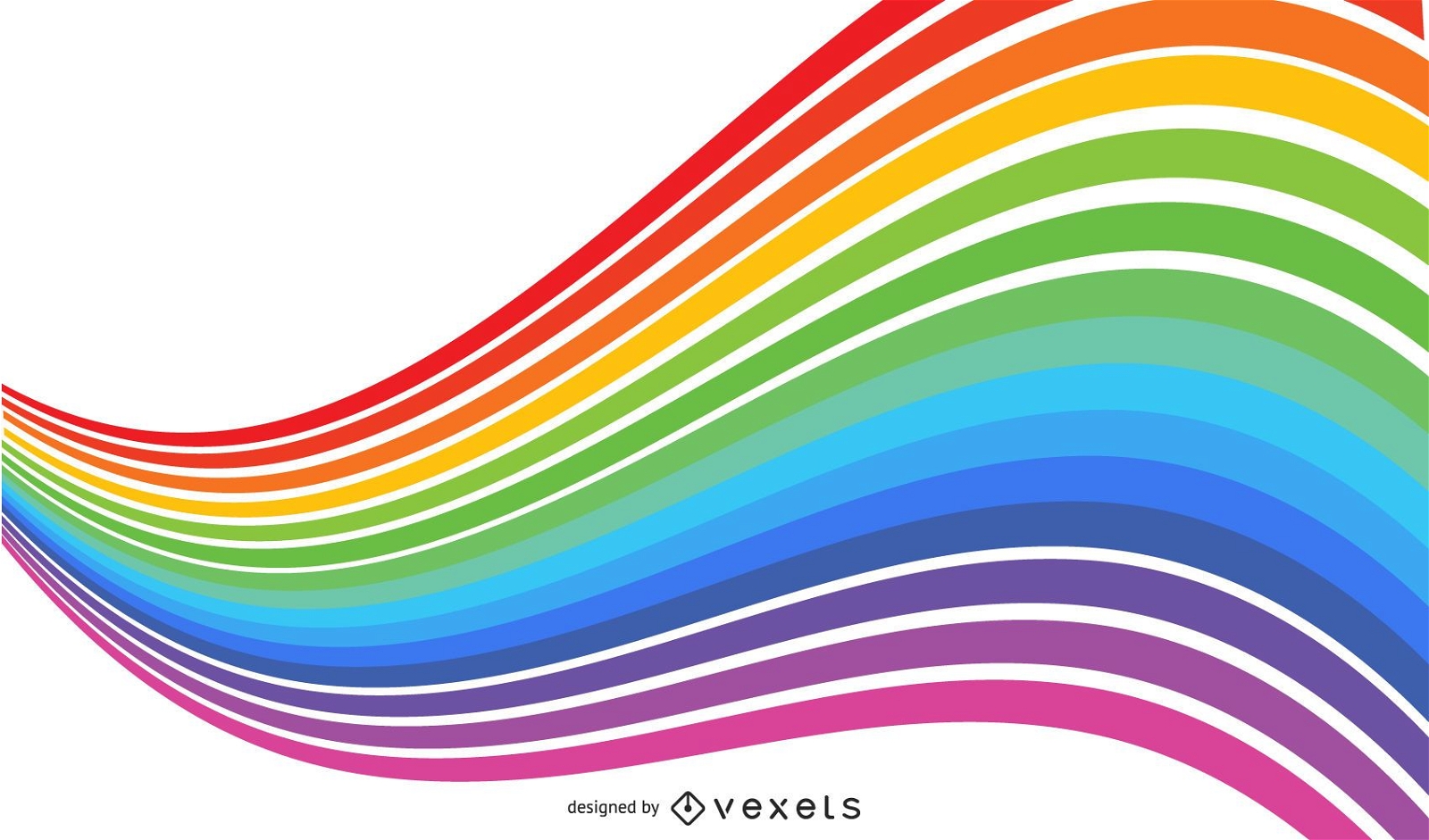 Rainbow Colors Abstract Background Vector Graphic