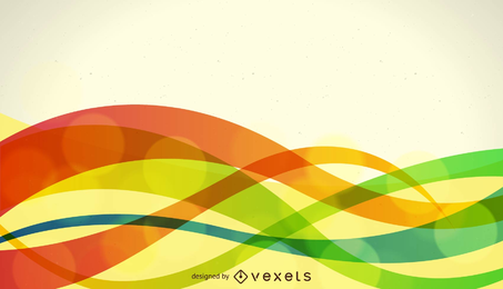 Abstract Colorful Wave Vector Illustration