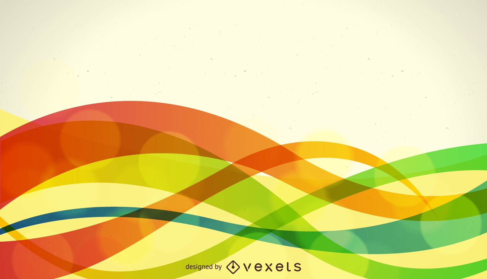 Ilustración de vector de onda colorida abstracta