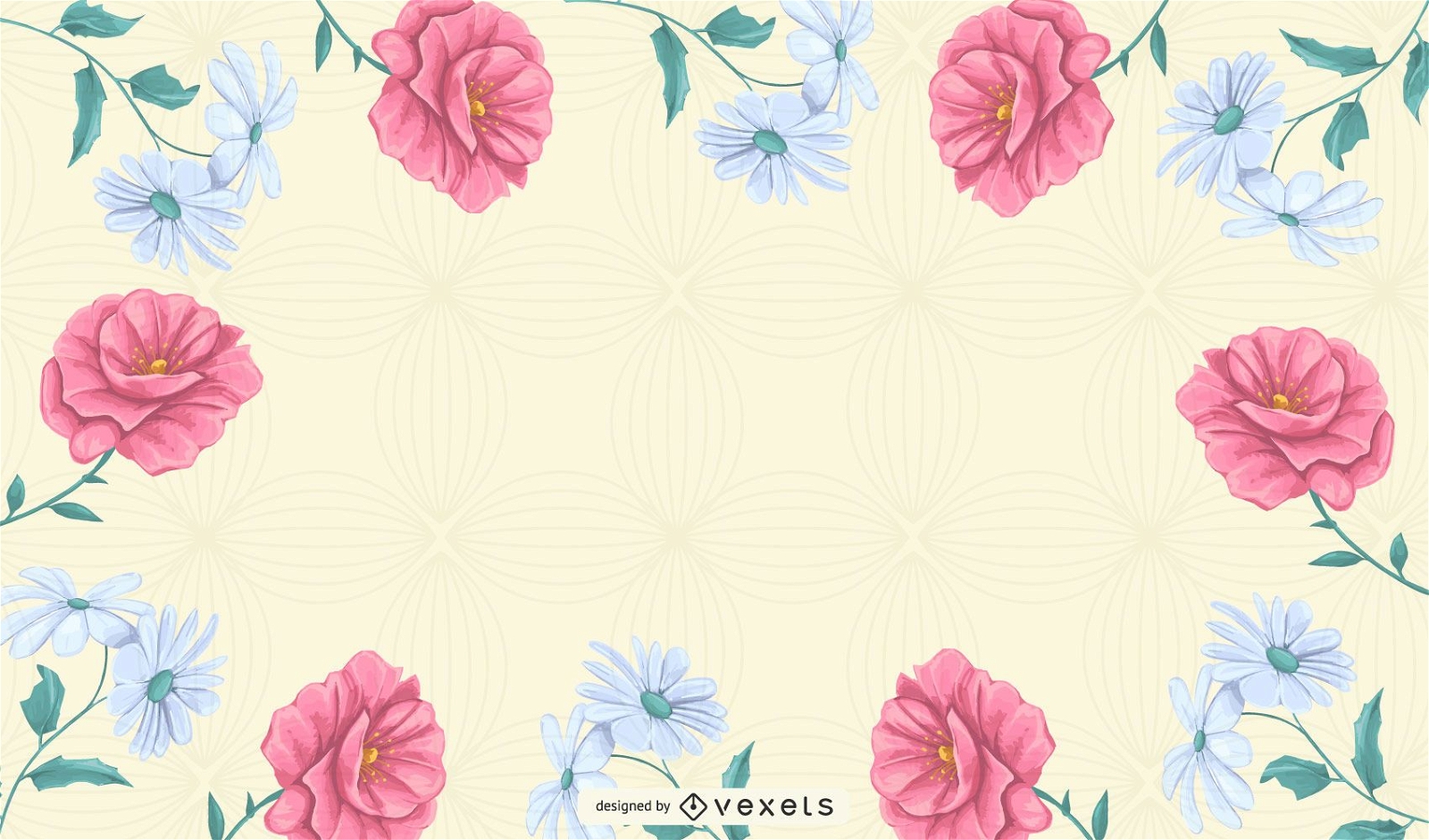 abstract floral pattern background vector