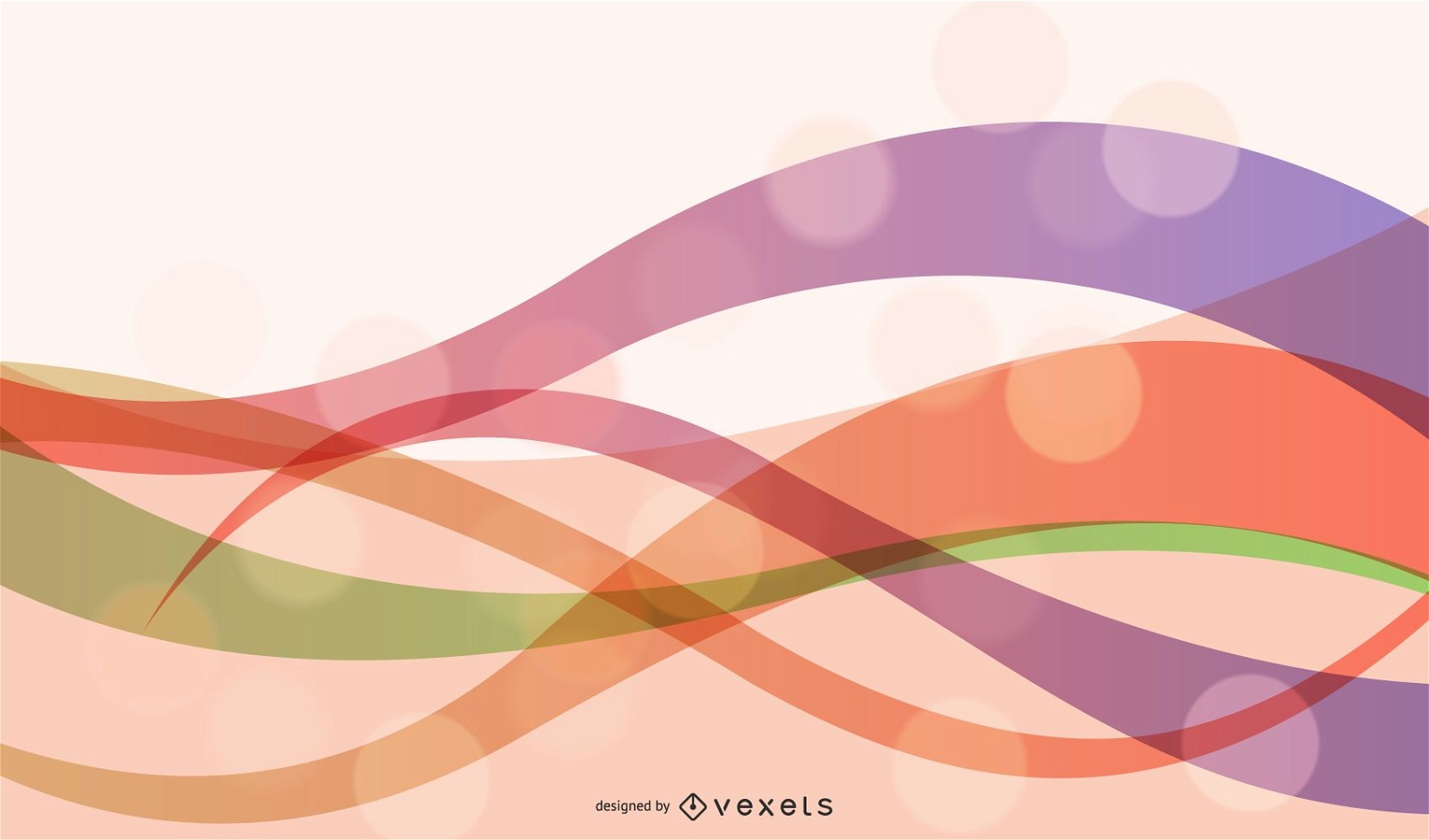 Abstract Wave Design Vector Background Art