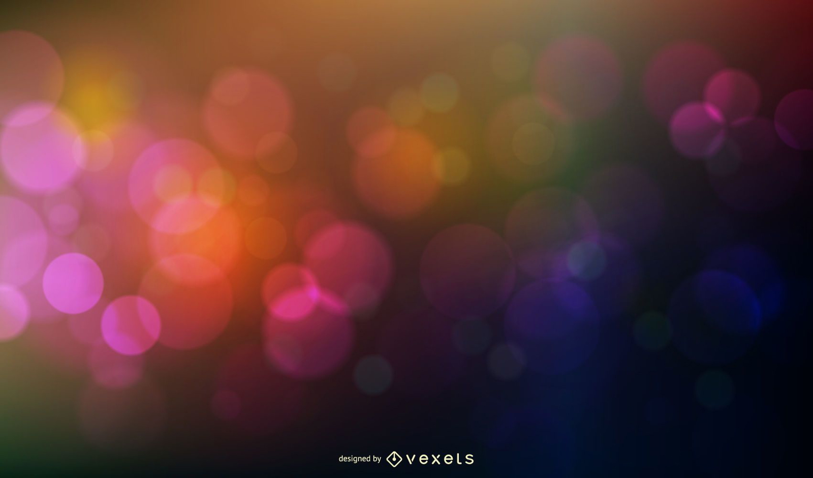 Bokeh círculos fondo gráfico vectorial