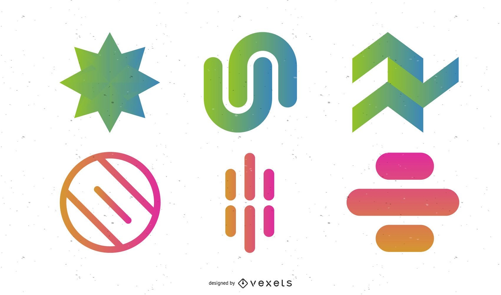 Abstract Colorful Design Elements Vector Set