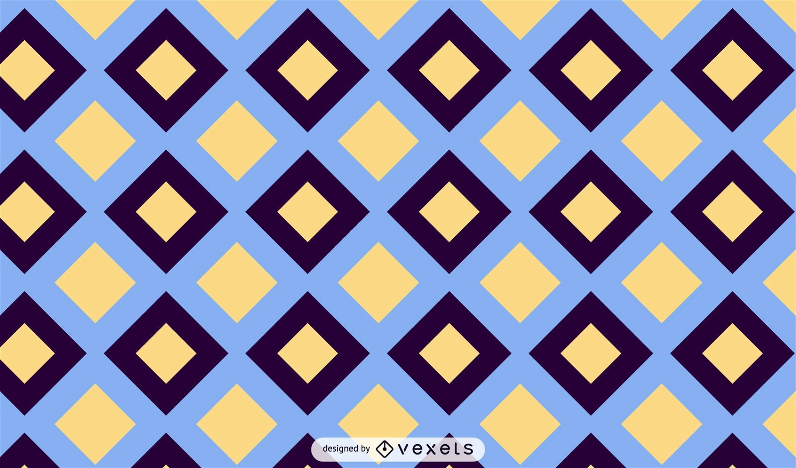Abstract Geometric Square Pattern Design