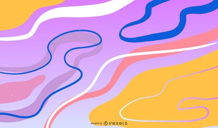 Fondo abstracto del vector de las ondas