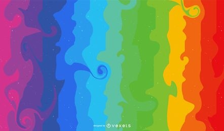Rainbow Abstract Vector Background