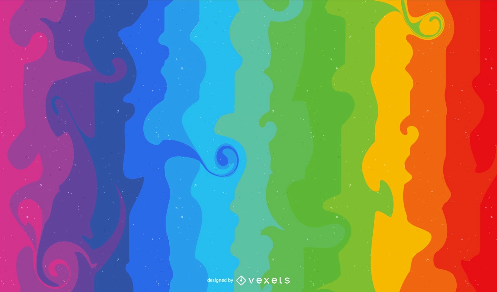 Fondo abstracto del vector del arco iris