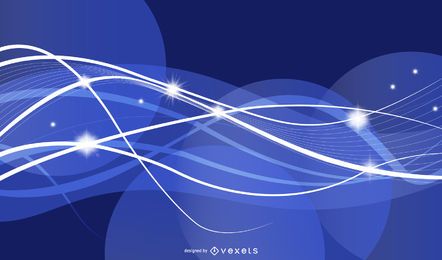 Abstraktes blaues Licht-Vektor-Hintergrund
