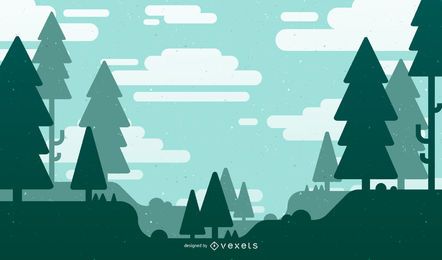 Ilustração em vetor de fundo de natureza abstrata
