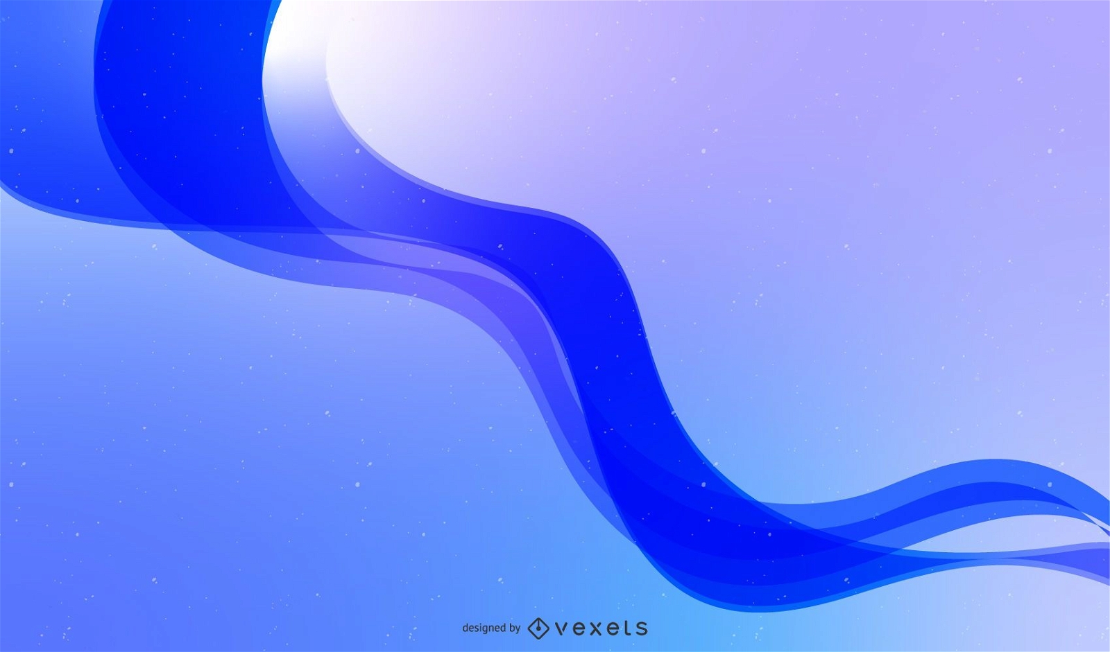 Abstract Glowing Lines Blue Background Vector