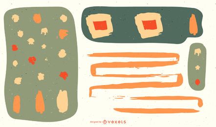 Abstraktes buntes Vektor-Illustrations-Kunstwerk