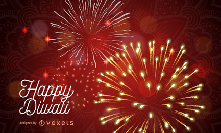 Diwali Hintergrund mit Funken